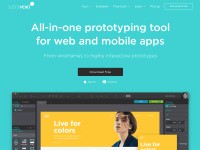 Desktop screenshot for justinmind.com