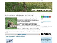 Desktop screenshot for parentingscience.com