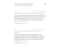 Desktop screenshot for politikversagen.net