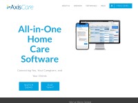 Desktop screenshot for axiscare.com