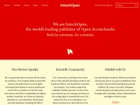 Desktop screenshot for intechopen.com