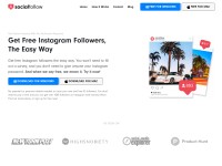 Desktop screenshot for socialfollow.co