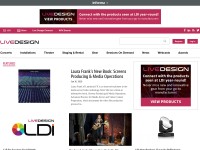 Desktop screenshot for livedesignonline.com