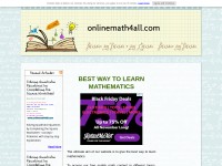 Desktop screenshot for onlinemath4all.com