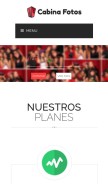 How cabinafotos.cl looks like on a mobile device such as an iPhone.