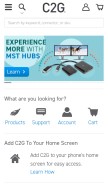 How cablestogo.com looks like on a mobile device such as an iPhone.