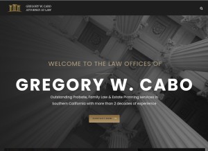 How cabolawoffice.com looks like on a tablet such as an iPad.