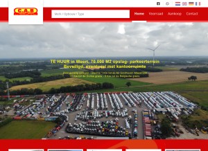How cabtrucks.nl looks like on a tablet such as an iPad.