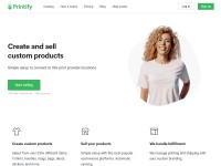 Desktop screenshot for printify.com