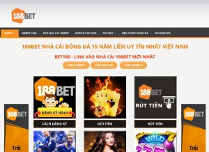 How cado188.com looks like on a tablet such as an iPad.