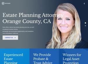How caestateplanningattorney.com looks like on a tablet such as an iPad.
