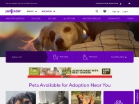 Desktop screenshot for petfinder.com