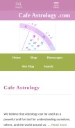 How cafeastrology.com looks like on a mobile device such as an iPhone.