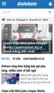 How cafeauto.vn looks like on a mobile device such as an iPhone.