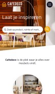 How cafedeco.nl looks like on a mobile device such as an iPhone.