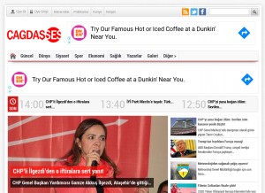 How cagdasses.com looks like on a tablet such as an iPad.