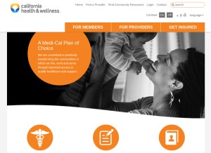 How cahealthwellness.com looks like on a tablet such as an iPad.