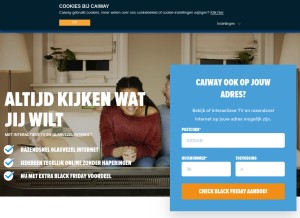 How caiw.net looks like on a tablet such as an iPad.