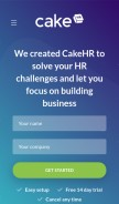 How cake.hr looks like on a mobile device such as an iPhone.