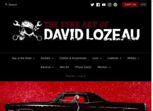 How calaveracompany.com looks like on a tablet such as an iPad.