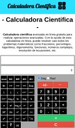 How calculadora-cientifica.com looks like on a mobile device such as an iPhone.