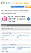 How calculconversion.com looks like on a mobile device such as an iPhone.