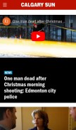 How calgarysun.com looks like on a mobile device such as an iPhone.