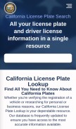 How calicenseplate.com looks like on a mobile device such as an iPhone.