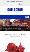 How callaghanpump.com looks like on a mobile device such as an iPhone.