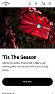 How callawaygolf.com looks like on a mobile device such as an iPhone.