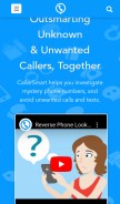 How callersmart.com looks like on a mobile device such as an iPhone.