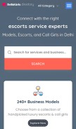 How callgirldelhii.in looks like on a mobile device such as an iPhone.