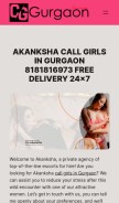 How callgirlgurgaon.in looks like on a mobile device such as an iPhone.