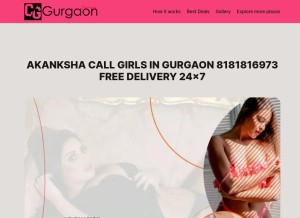 How callgirlgurgaon.in looks like on a tablet such as an iPad.