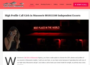 How callgirlmussooriee.in looks like on a tablet such as an iPad.