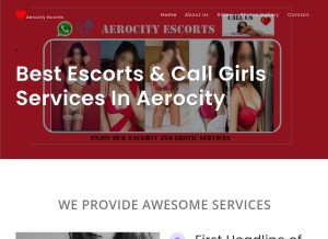 How callgirlsinaerocity.net looks like on a tablet such as an iPad.