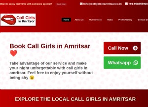 How callgirlsinamritsar.co.in looks like on a tablet such as an iPad.
