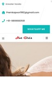 How callgirlsingreaternoida.com looks like on a mobile device such as an iPhone.