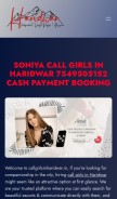 How callgirlsinharidwar.in looks like on a mobile device such as an iPhone.