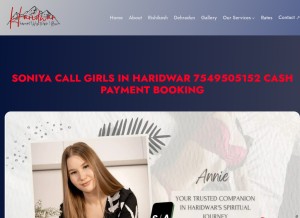 How callgirlsinharidwar.in looks like on a tablet such as an iPad.