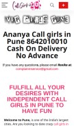 How callgirlsinpunee.in looks like on a mobile device such as an iPhone.