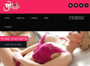 How callgirlspune.in looks like on a tablet such as an iPad.