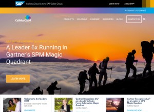 How calliduscloud.com looks like on a tablet such as an iPad.