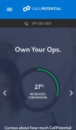 How callpotential.com looks like on a mobile device such as an iPhone.