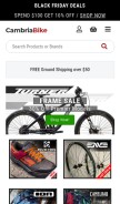 How cambriabike.com looks like on a mobile device such as an iPhone.