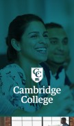 How cambridgecollege.edu looks like on a mobile device such as an iPhone.