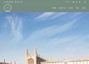 How cambridgepunting.co looks like on a tablet such as an iPad.