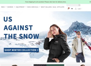 How camelstore.com looks like on a tablet such as an iPad.