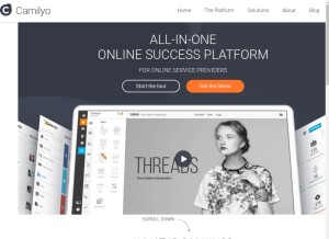 How camilyo.co looks like on a tablet such as an iPad.