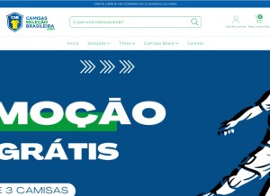 How camisasselecaobrasileira.com looks like on a tablet such as an iPad.
